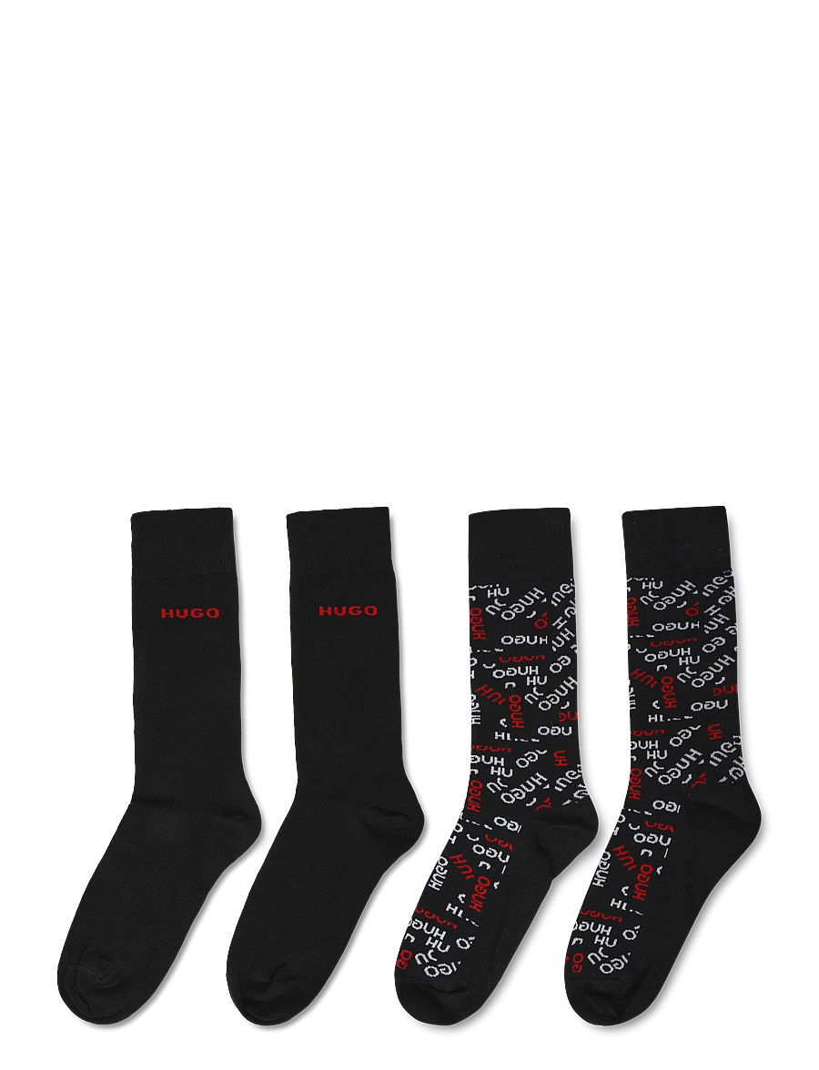 HUGO - 2P RS TAPE LOGO CC - tennissocken - black - 1