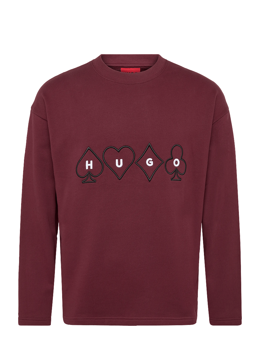 HUGO - Dewerlong - sweatshirts - dark pink - 0