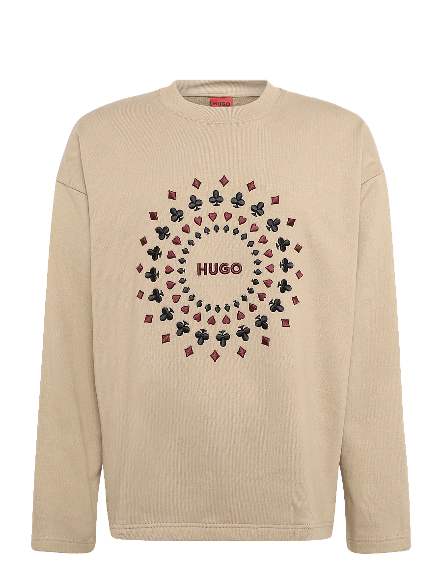 HUGO - Dewerlong - sweatshirts - medium beige - 0