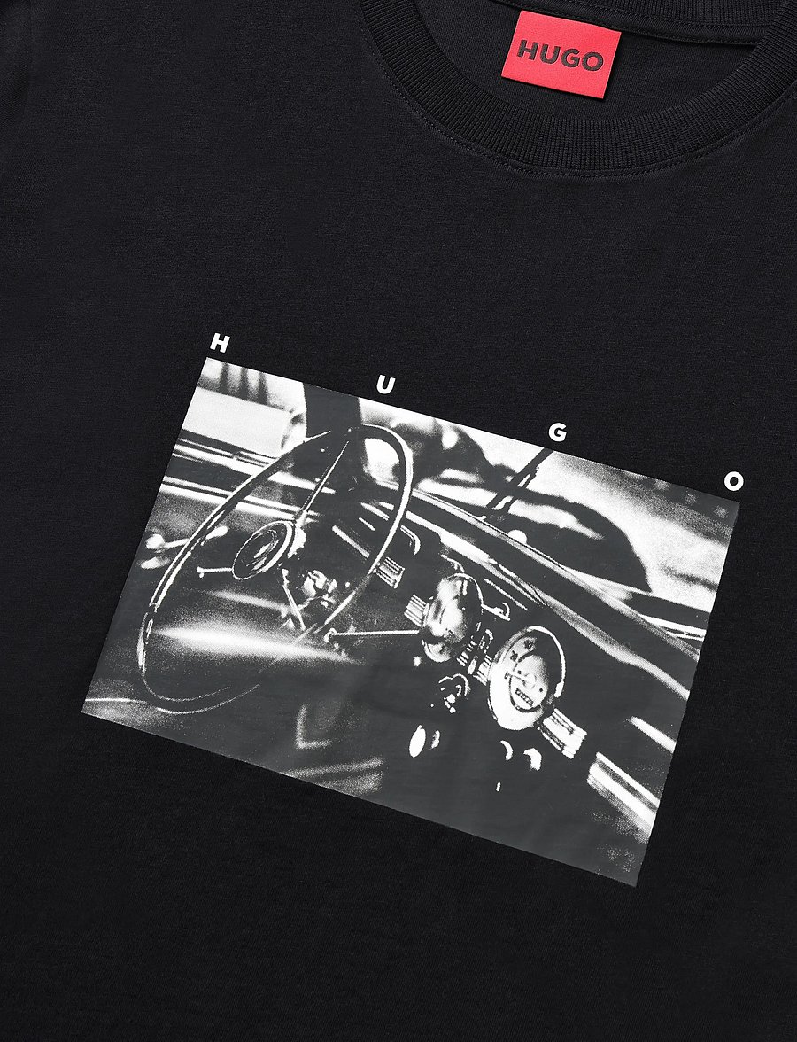 HUGO - Dikems - kurzärmelige t-shirts - black - 2