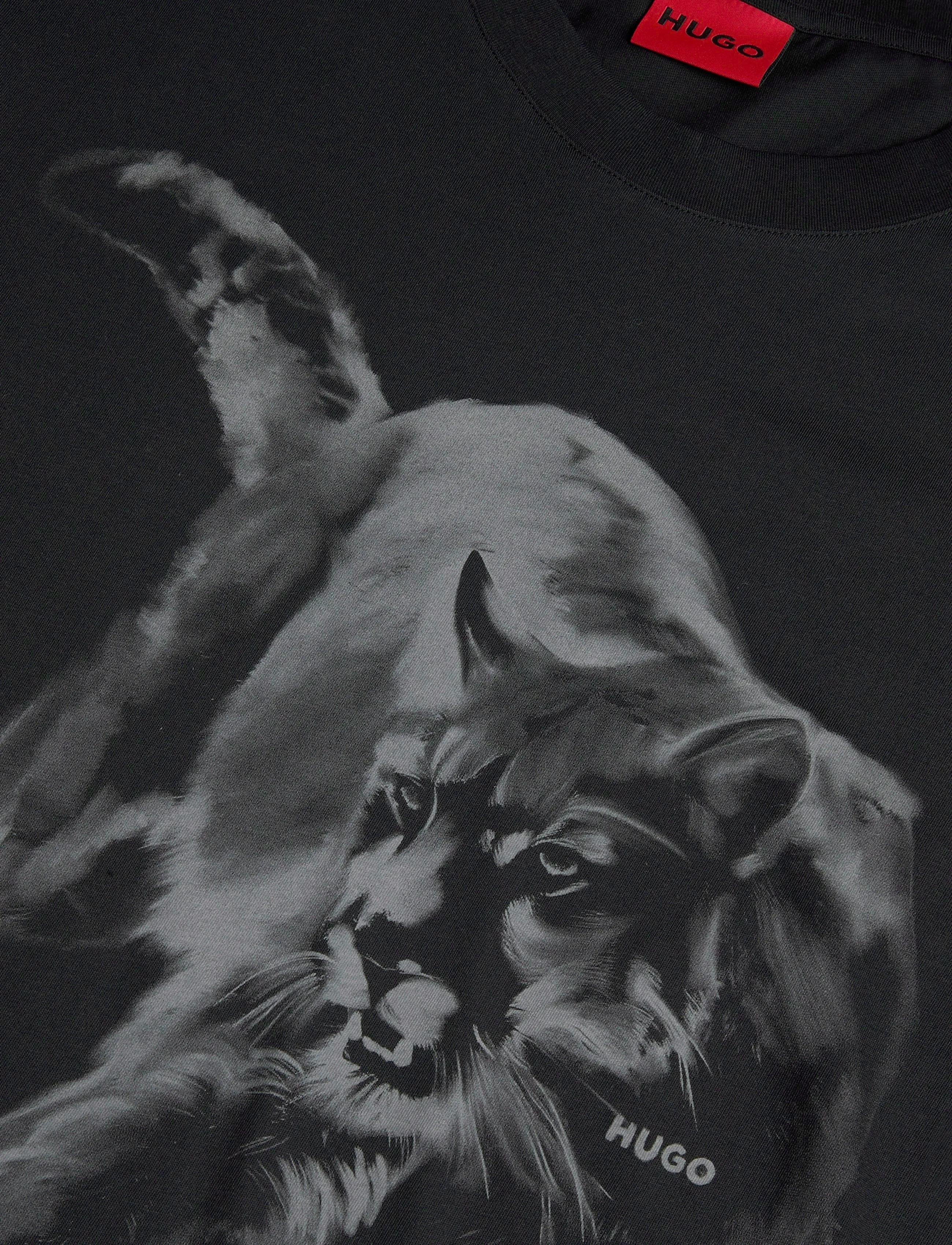 HUGO - Daffilo - kurzärmelige t-shirts - black - 2