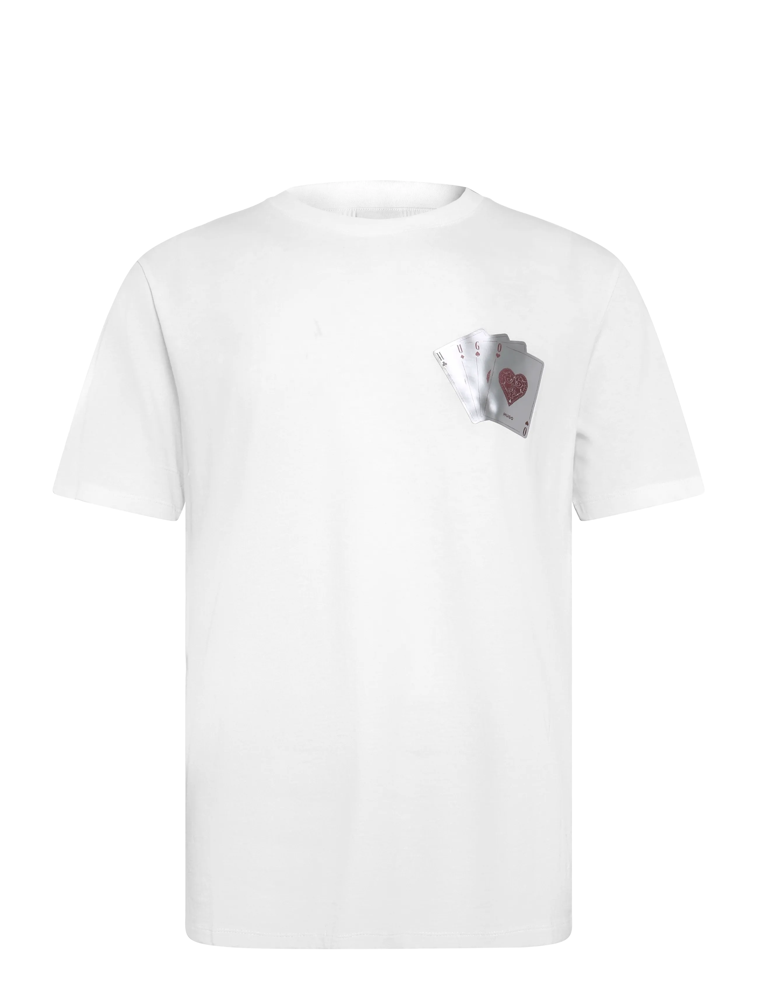 HUGO Dahr - T-shirts - NATURAL / white