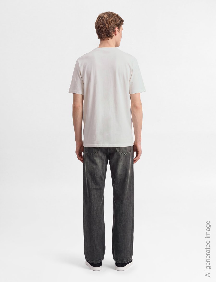 HUGO - Dahr - kurzärmelige t-shirts - natural - 4