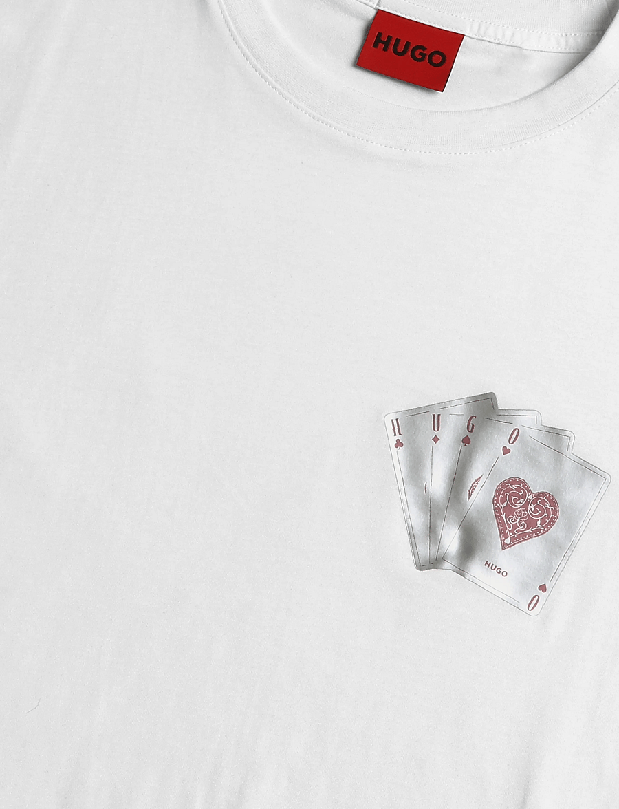 HUGO - Dahr - kurzärmelige t-shirts - natural - 2