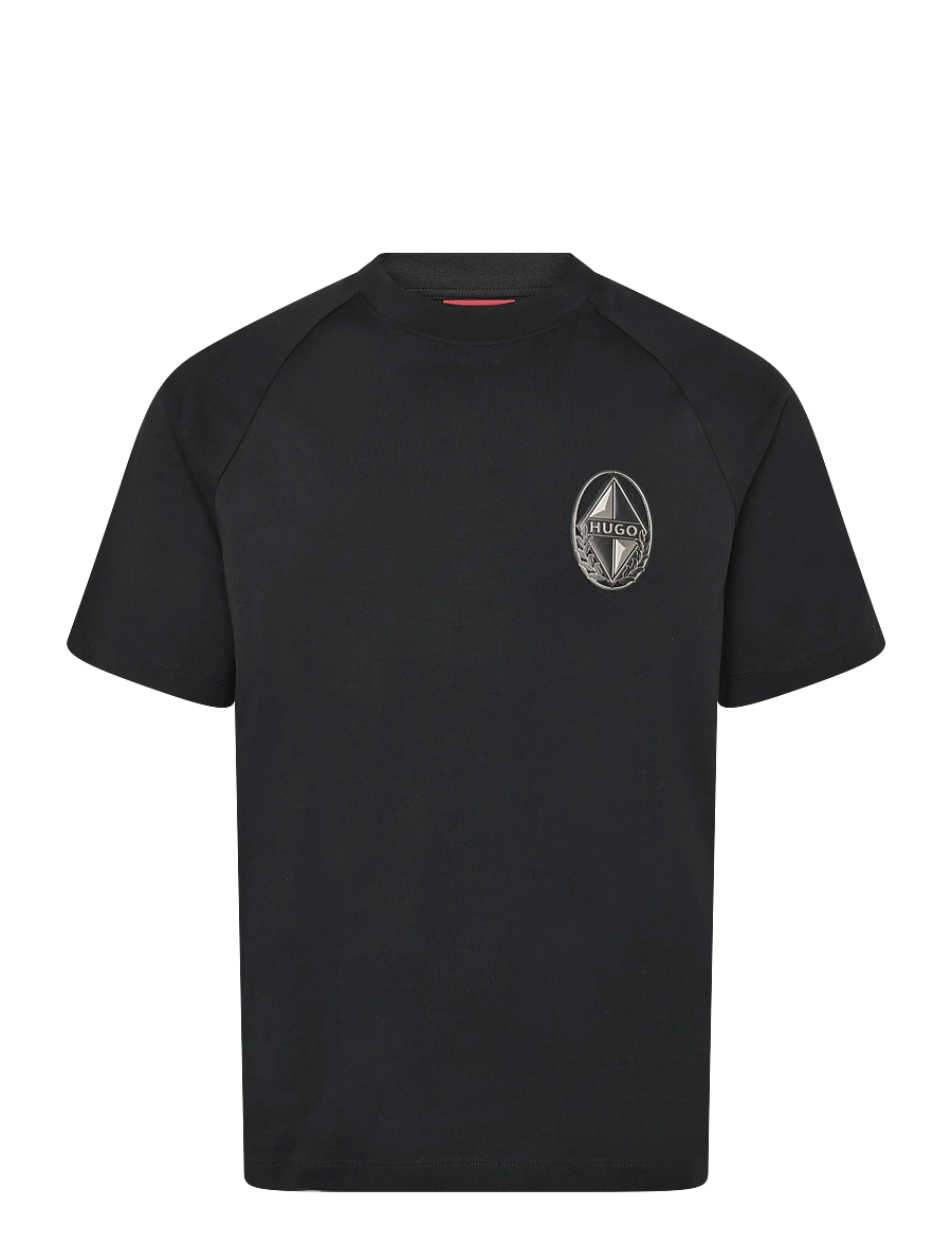 HUGO - Diken - kortärmade t-shirts - black - 0