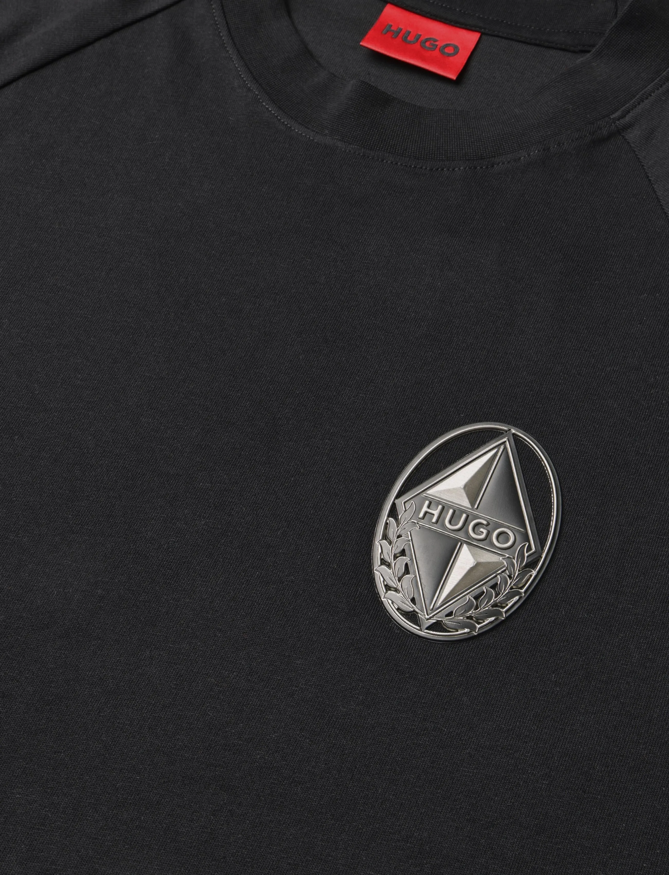 HUGO - Diken - kortärmade t-shirts - black - 2