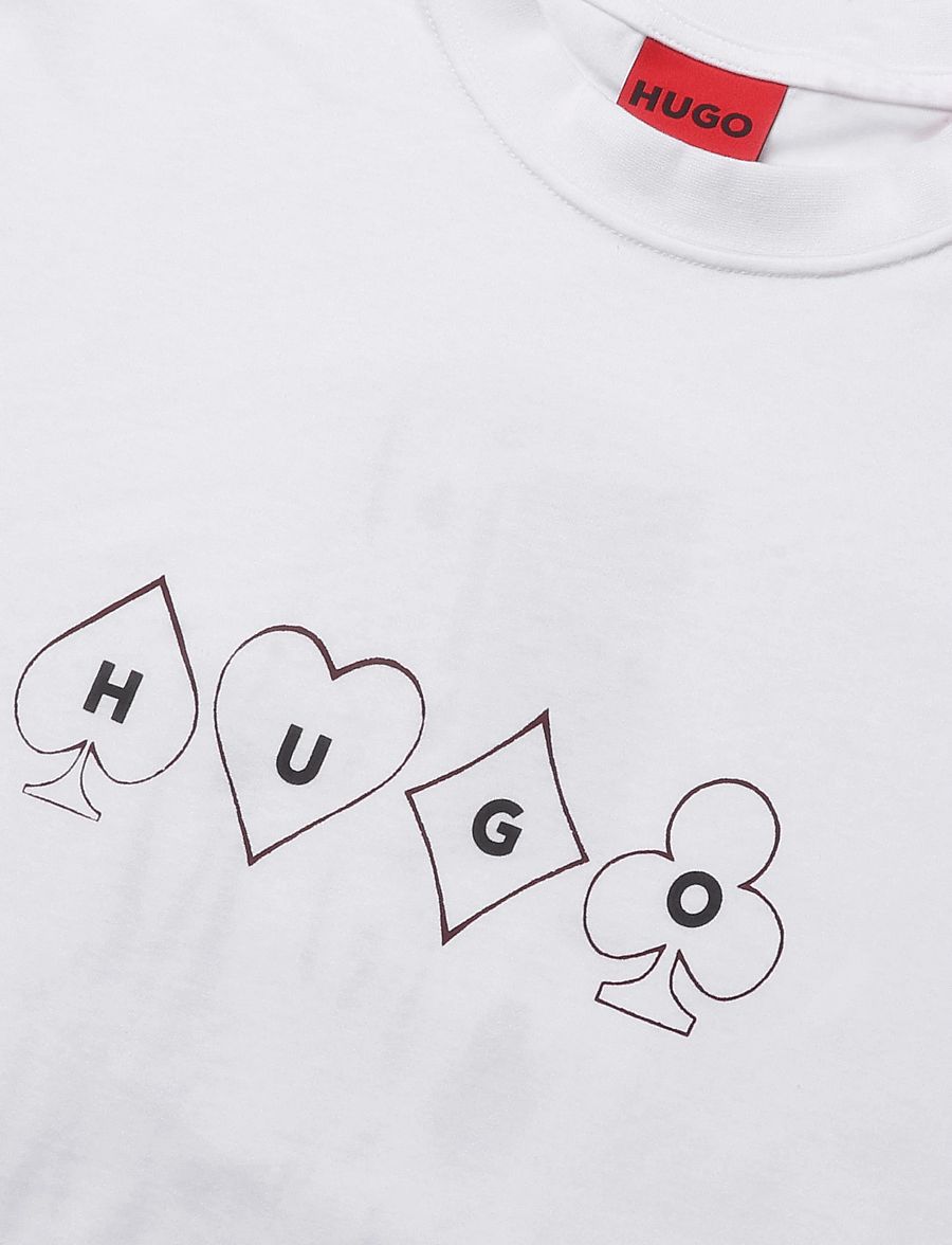 HUGO - Doudi - kortærmede t-shirts - white - 2