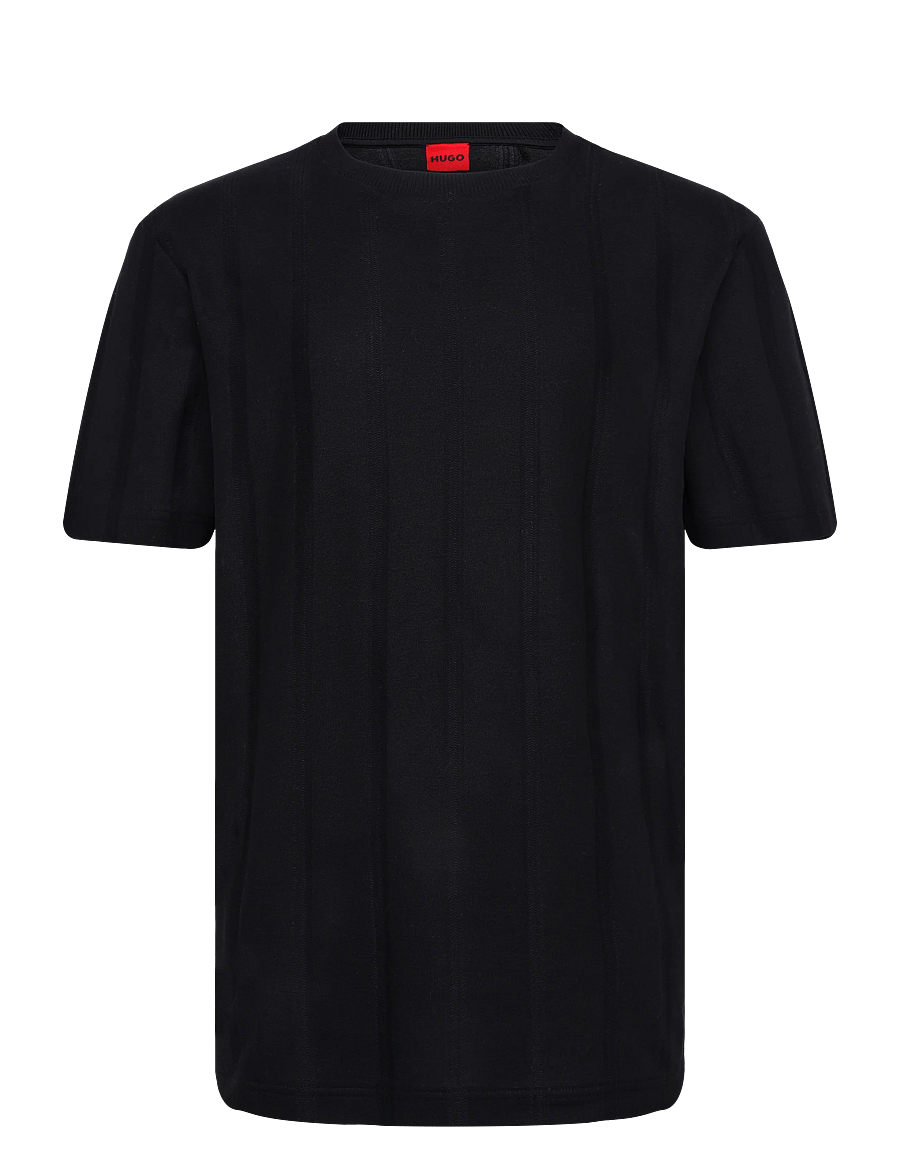 HUGO - Dalipos - kurzärmelige t-shirts - black - 0