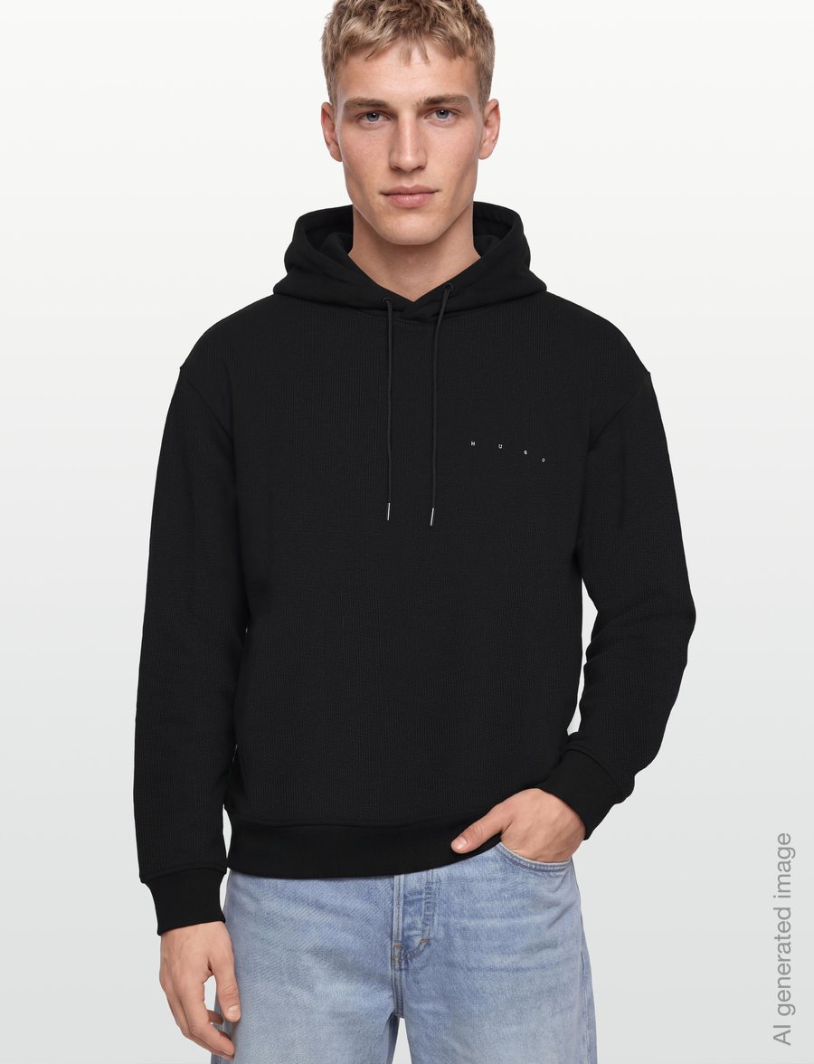 HUGO - Dikenhood - kapuzenpullover - black - 3