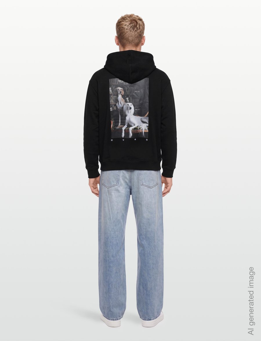 HUGO - Dikenhood - kapuzenpullover - black - 4