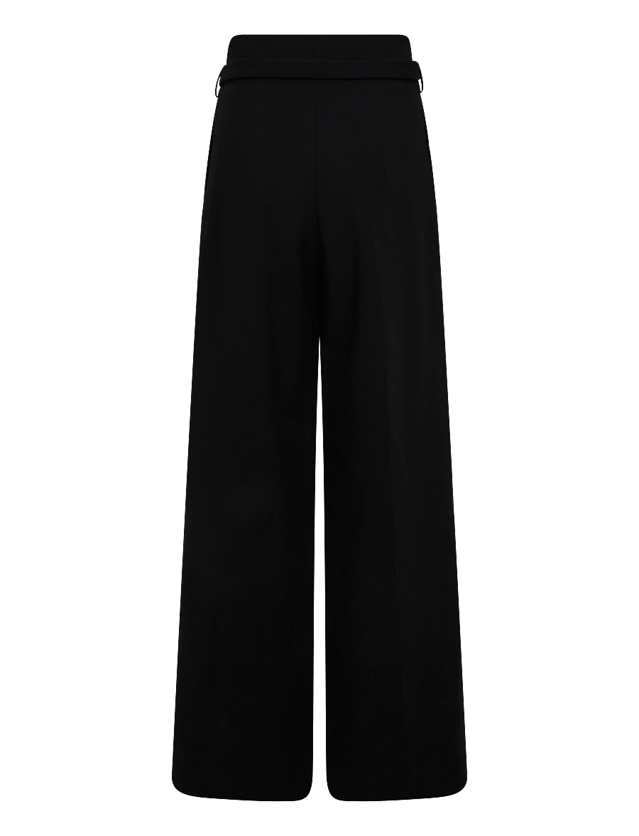 HUGO - Halmea - wide leg trousers - black - 1