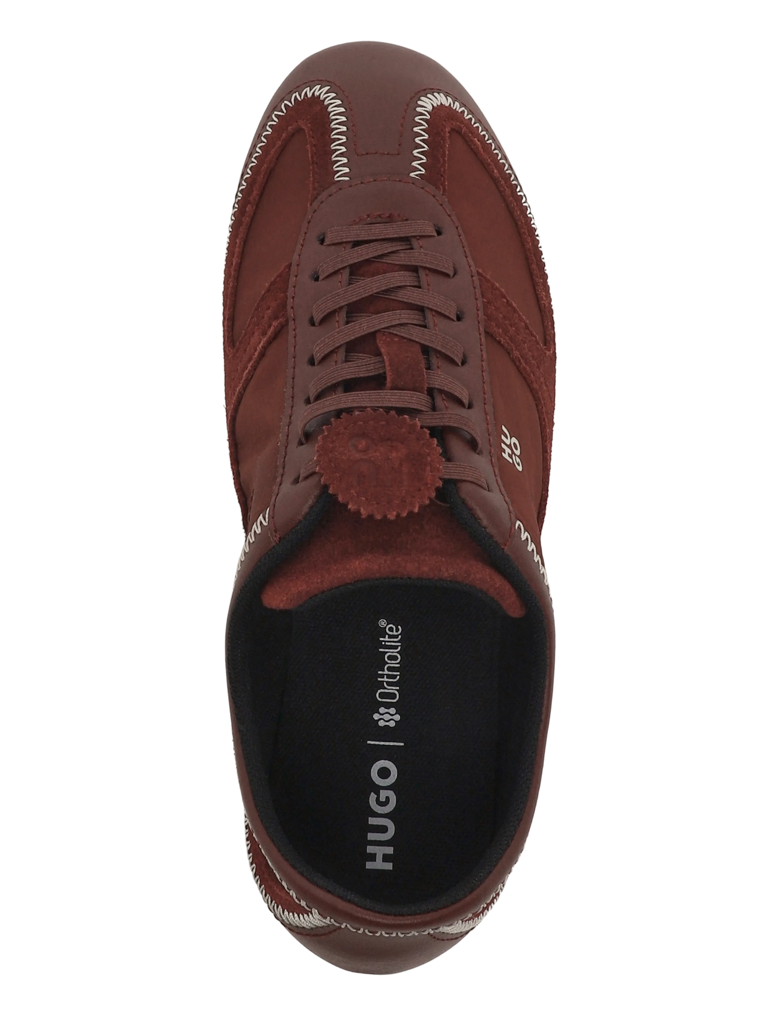 HUGO - Mystie_Lowp_nyaltel - niedrige sneaker - brown overflow - 3