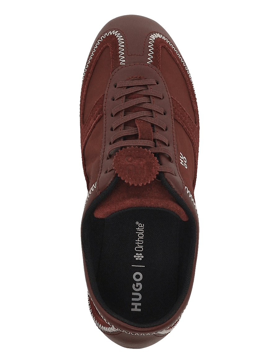 HUGO - Mystie_Lowp_nyaltel - niedrige sneaker - brown overflow - 3