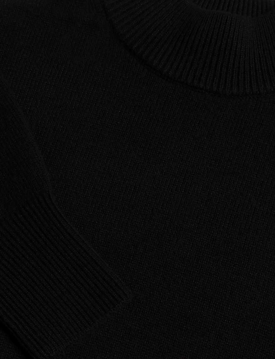 HUGO - Sorellenio - kõrge kaelusega kudumid - black - 2
