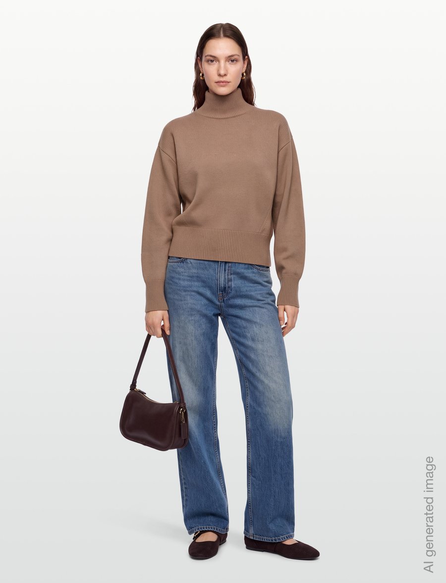 HUGO - Sorellenio - turtlenecks - brown overflow - 0
