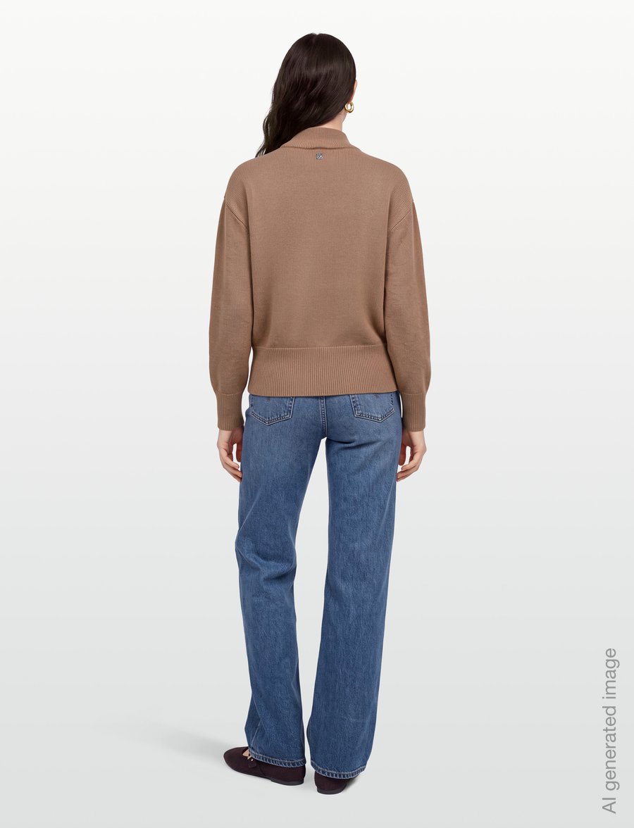 HUGO - Sorellenio - turtlenecks - brown overflow - 4