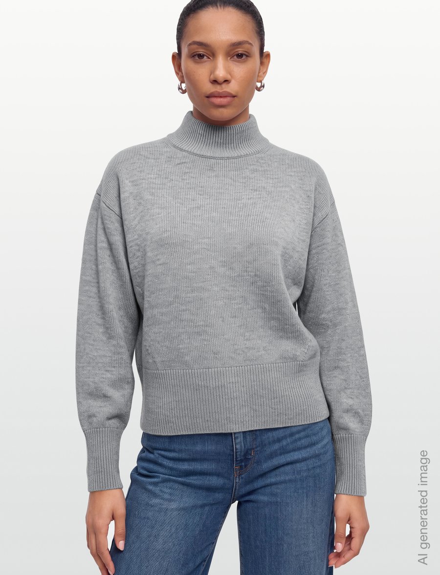 HUGO - Sorellenio - rollkragenpullover - open grey - 3