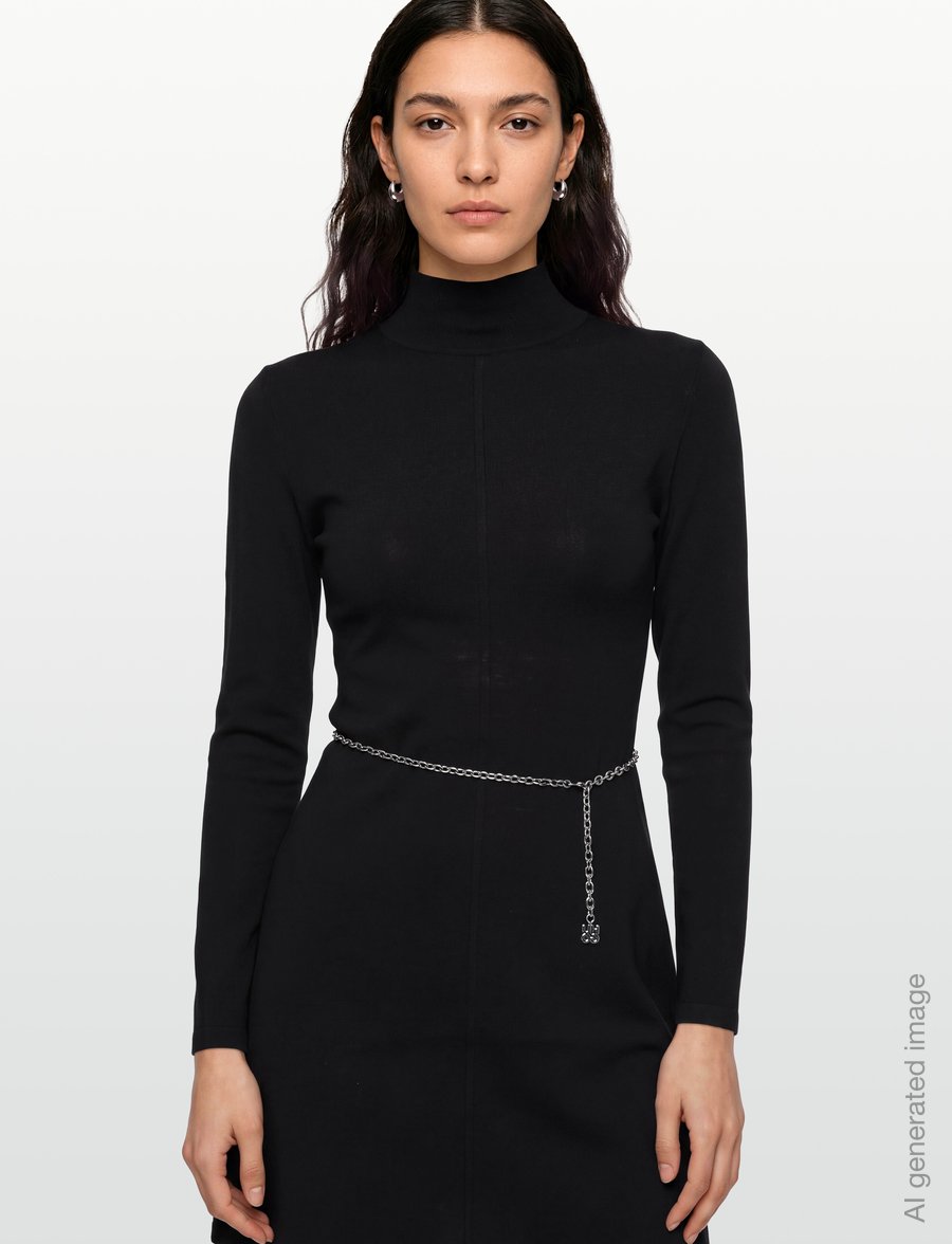 HUGO - Santeny - kootud kleidid - black - 3