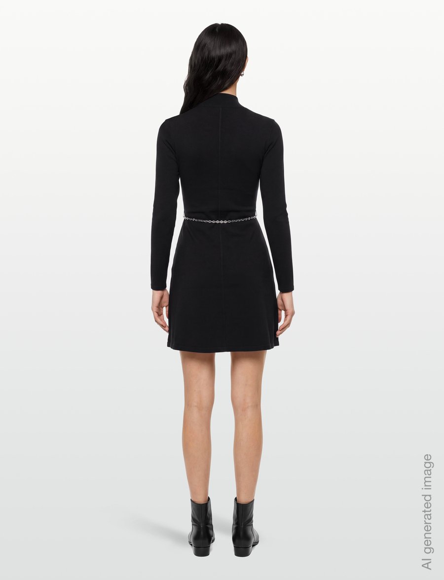 HUGO - Santeny - kootud kleidid - black - 4