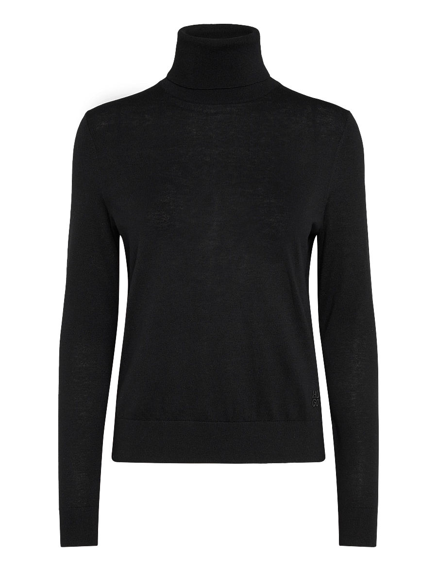 HUGO - Sedennina - rollkragenpullover - black - 0
