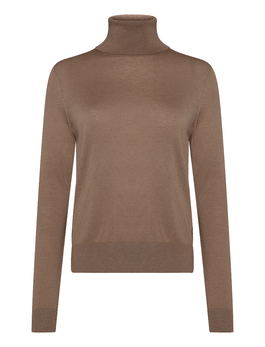 HUGO - Sedennina - rollkragenpullover - brown overflow - 0