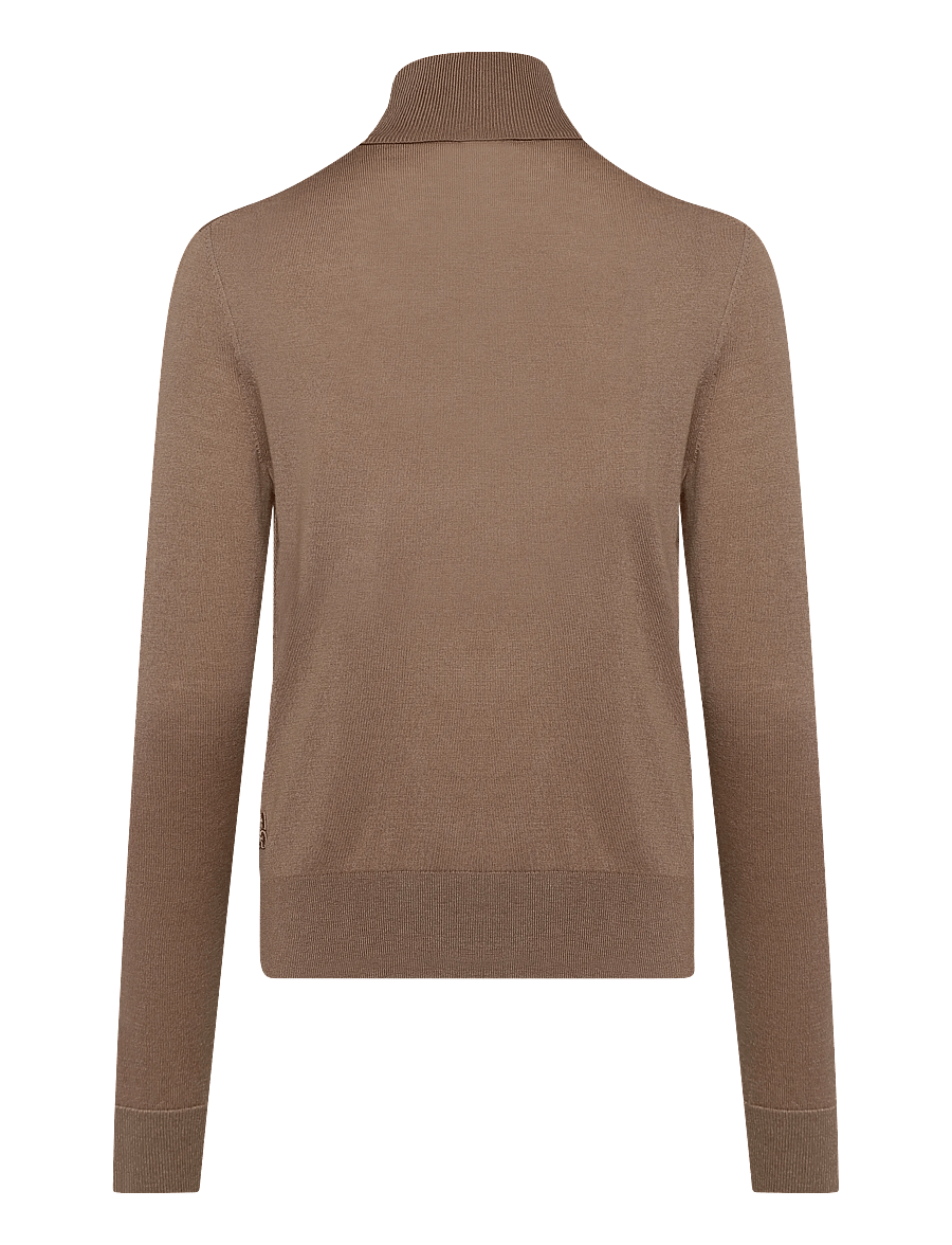 HUGO - Sedennina - rollkragenpullover - brown overflow - 1