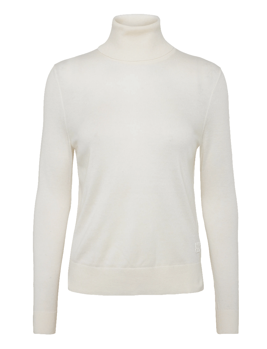 HUGO - Sedennina - rollkragenpullover - open white - 0