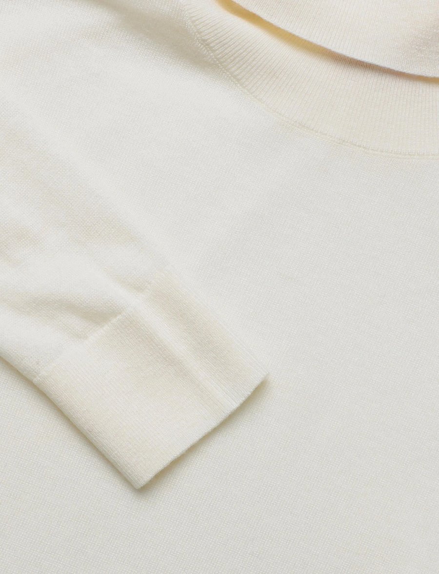 HUGO - Sedennina - rollkragenpullover - open white - 2