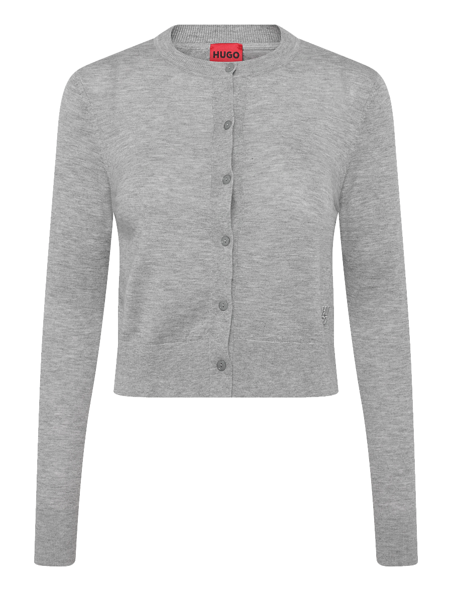 HUGO - Sfabro - cardigans - open grey - 0