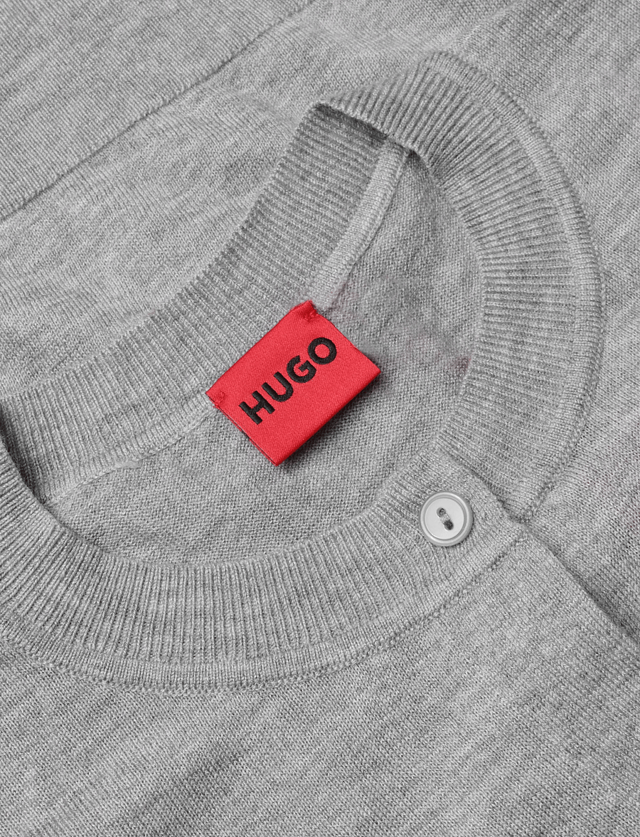 HUGO - Sfabro - cardigans - open grey - 2