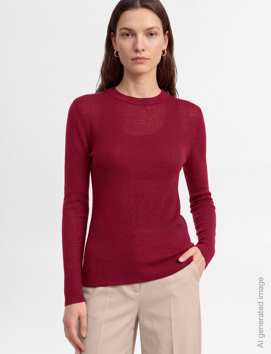 HUGO - Sallya - pullover - open red - 3