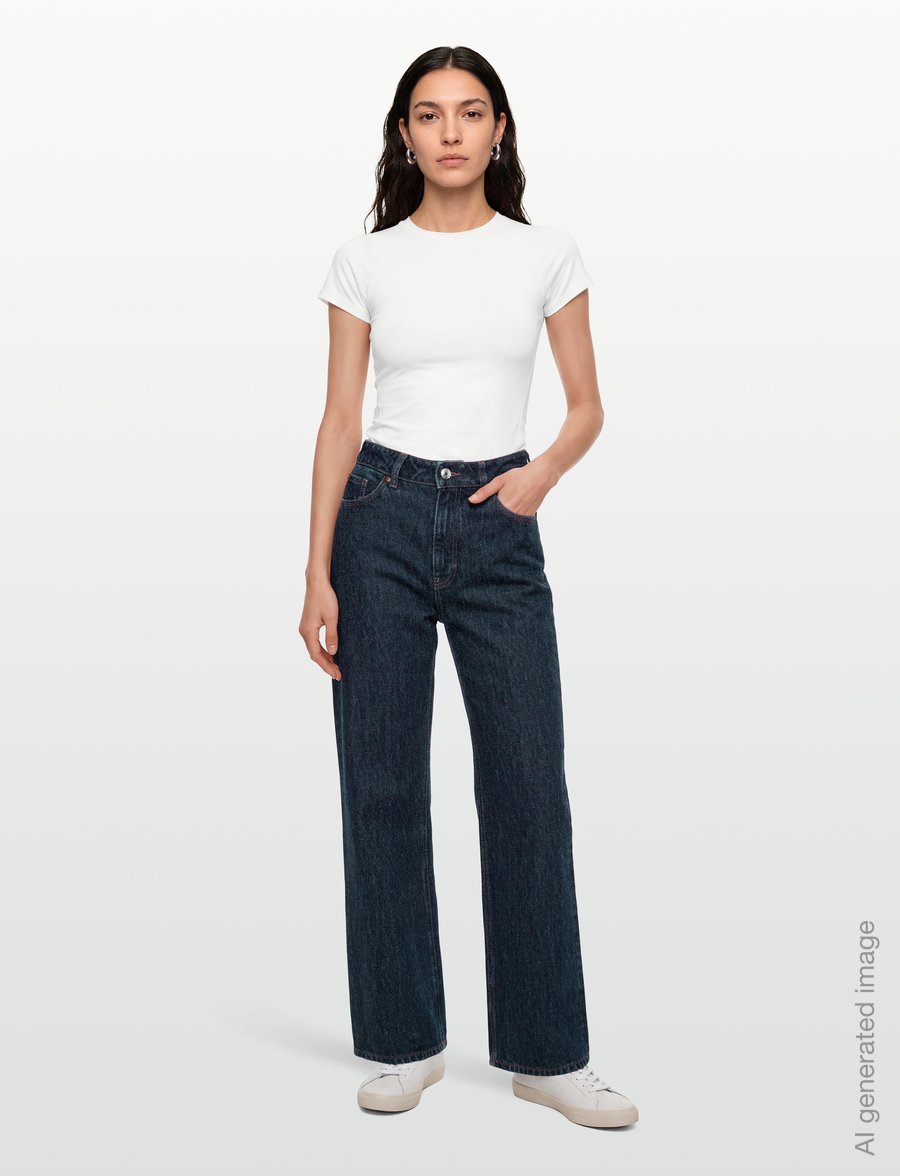 HUGO - 937_14 - brede jeans - navy - 0