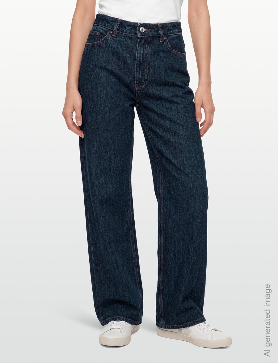 HUGO - 937_14 - brede jeans - navy - 3