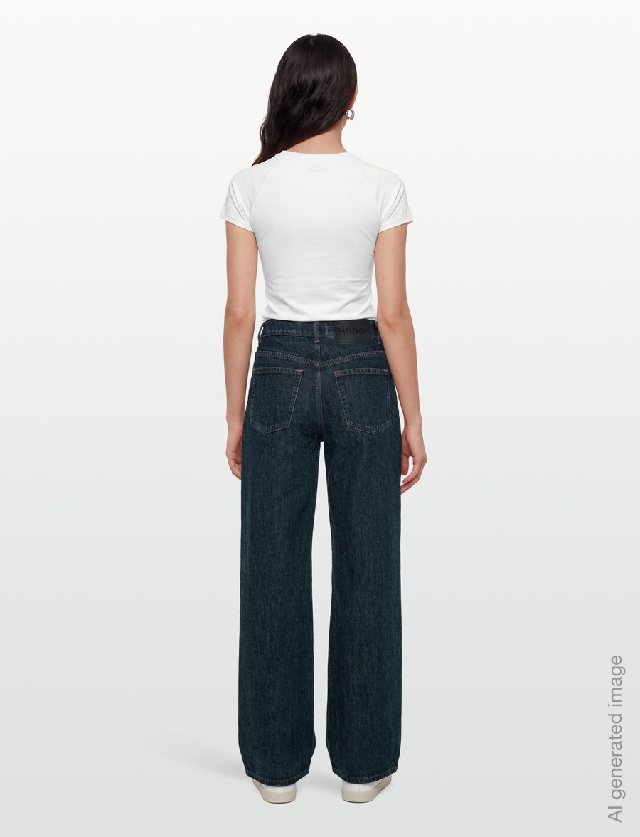 HUGO - 937_14 - brede jeans - navy - 4