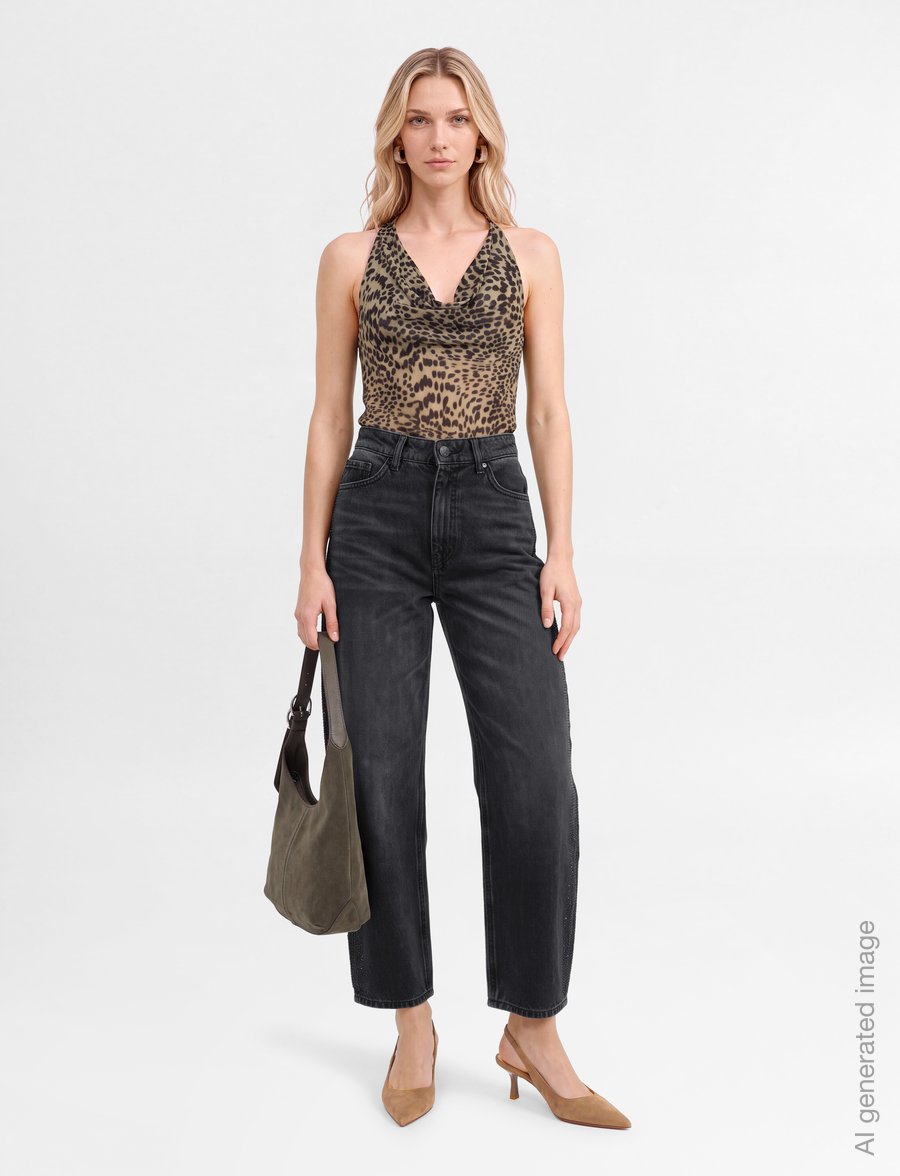 HUGO - Gimine_6 - barrel jeans - silver - 0