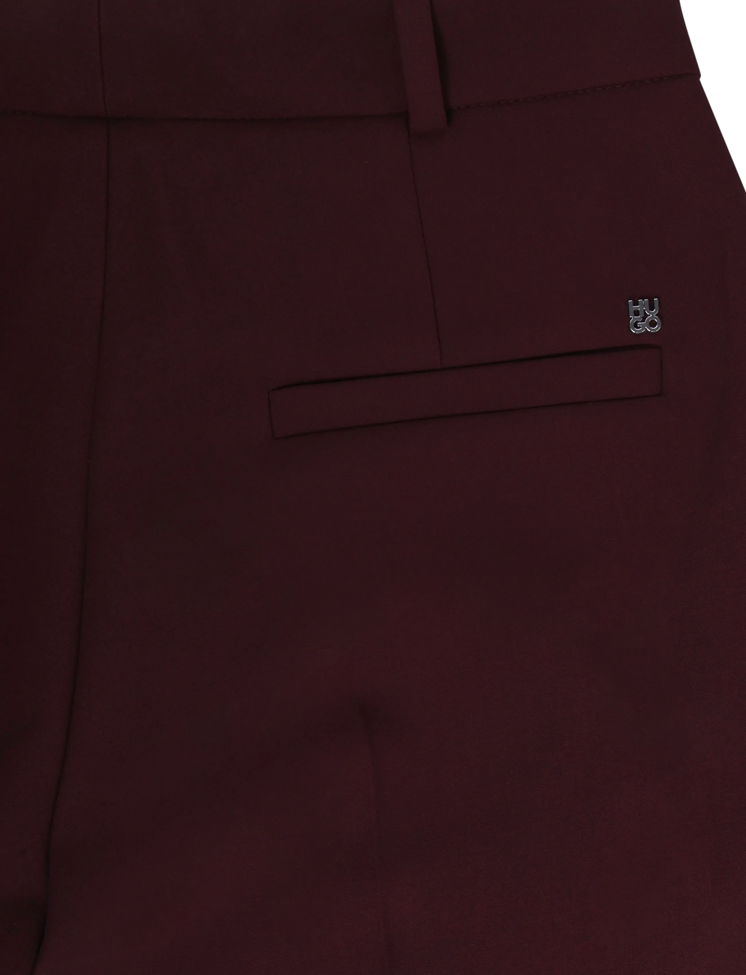 HUGO - Hambala - straight leg trousers - brown overflow - 4