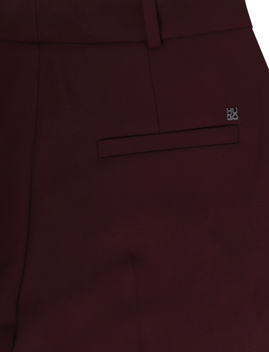 HUGO - Hambala - straight leg trousers - brown overflow - 4