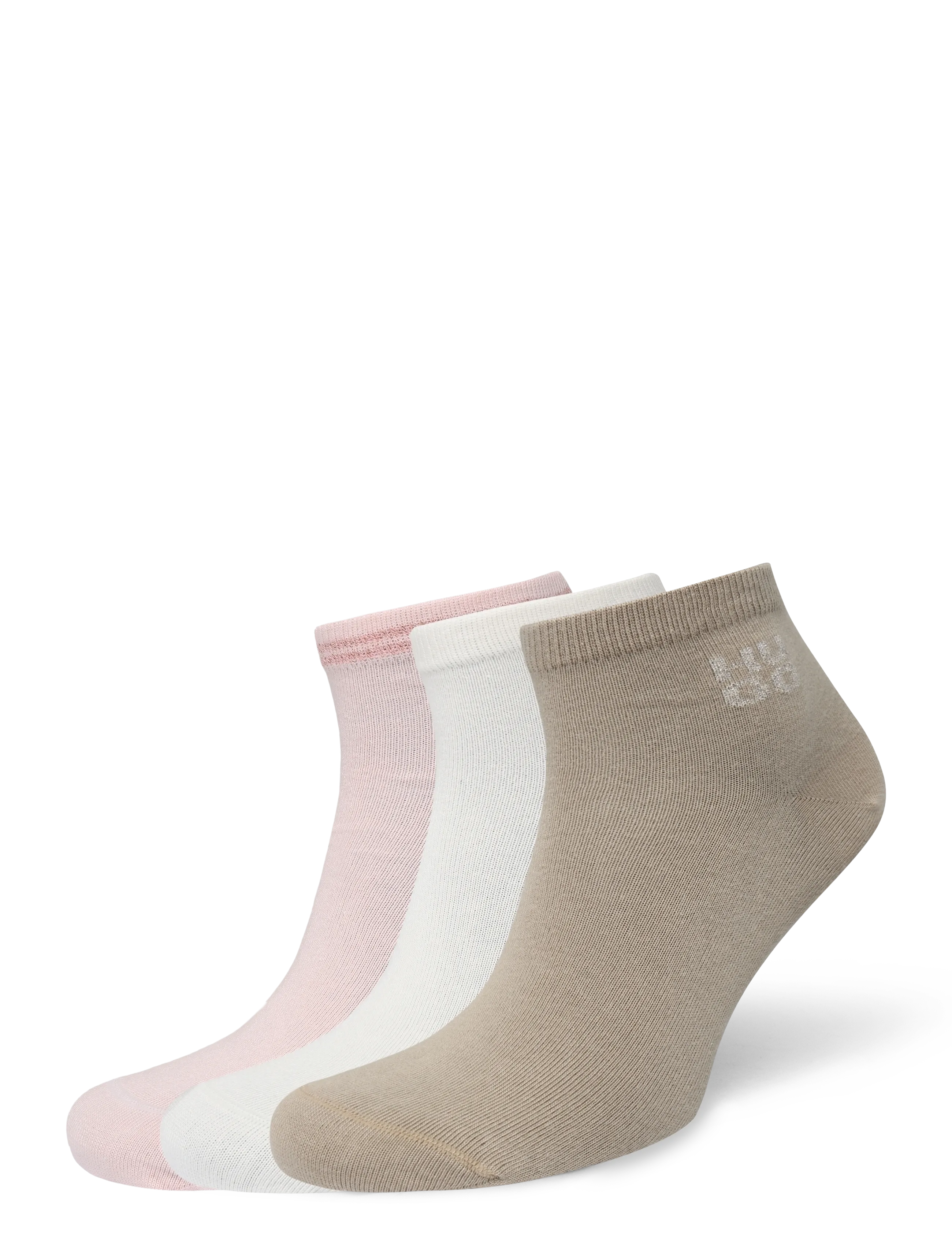 HUGO 3P SH LUREXLOGO CC W - HUGO - LIGHT/PASTEL PINK / pink/rose