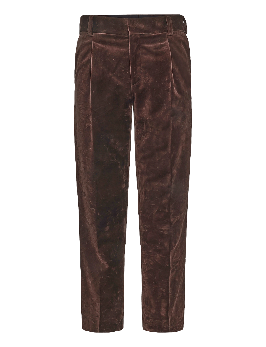 HUGO - Tomas264B - casual trousers - brown overflow - 0