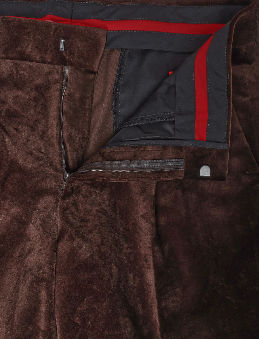 HUGO - Tomas264B - casual trousers - brown overflow - 2