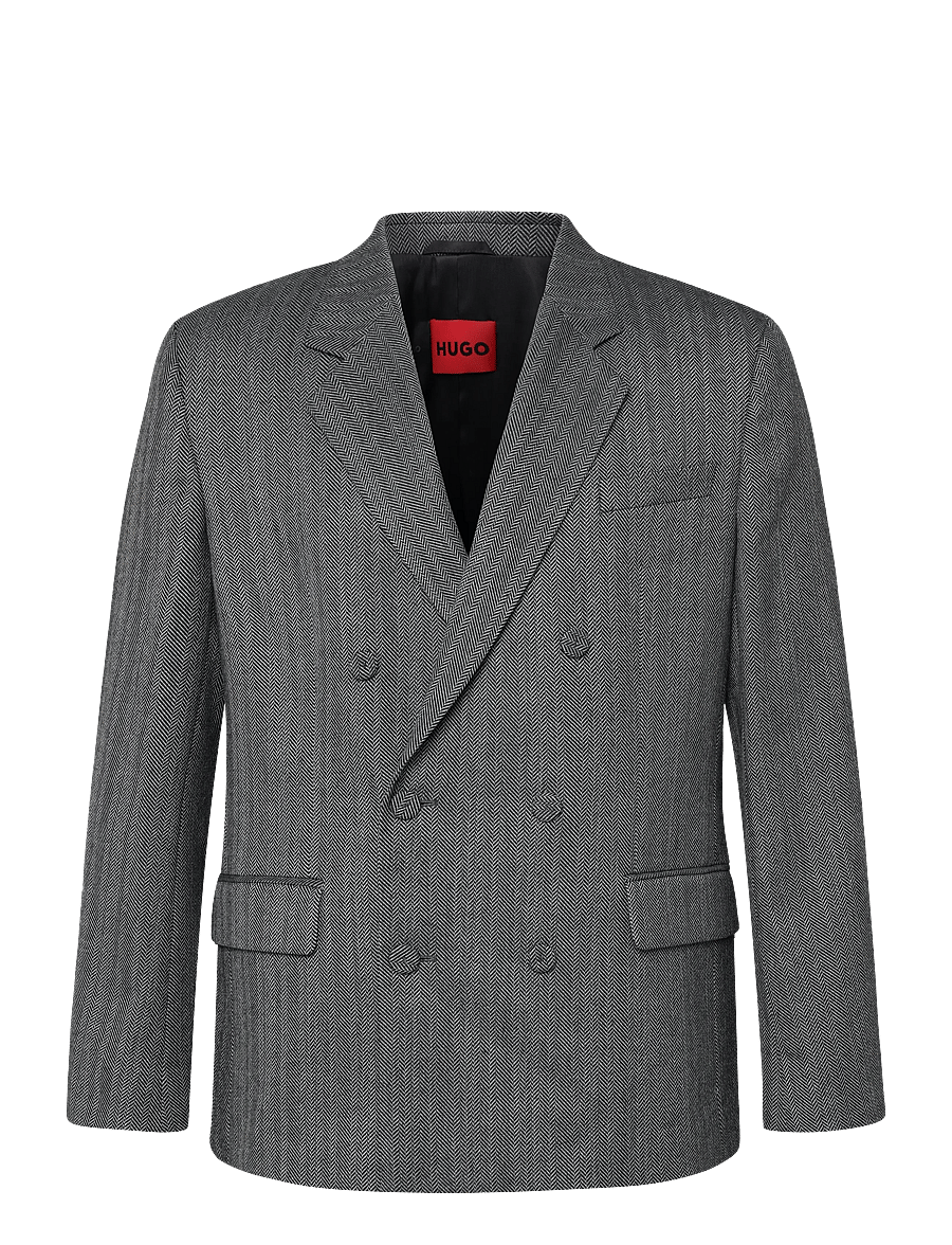 HUGO - Karlo264F2X - kaherealised pintsakud - dark grey - 0
