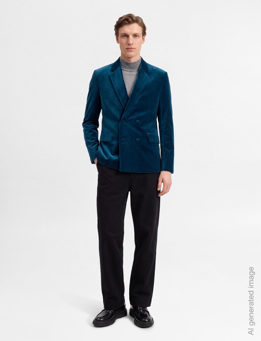 HUGO - Karlo253F1X - double breasted blazers - turquoise/aqua - 0