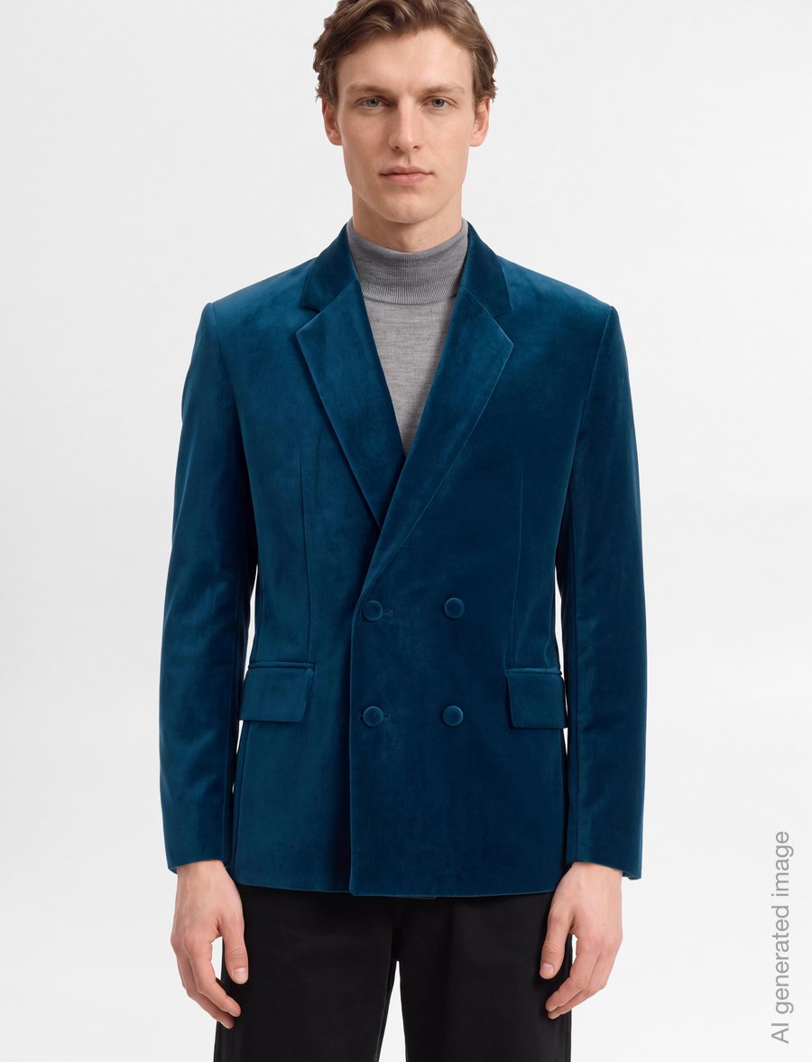 HUGO - Karlo253F1X - double breasted blazers - turquoise/aqua - 3