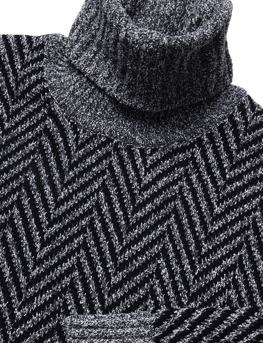HUGO - Sherborne - rollkragenpullover - black - 2