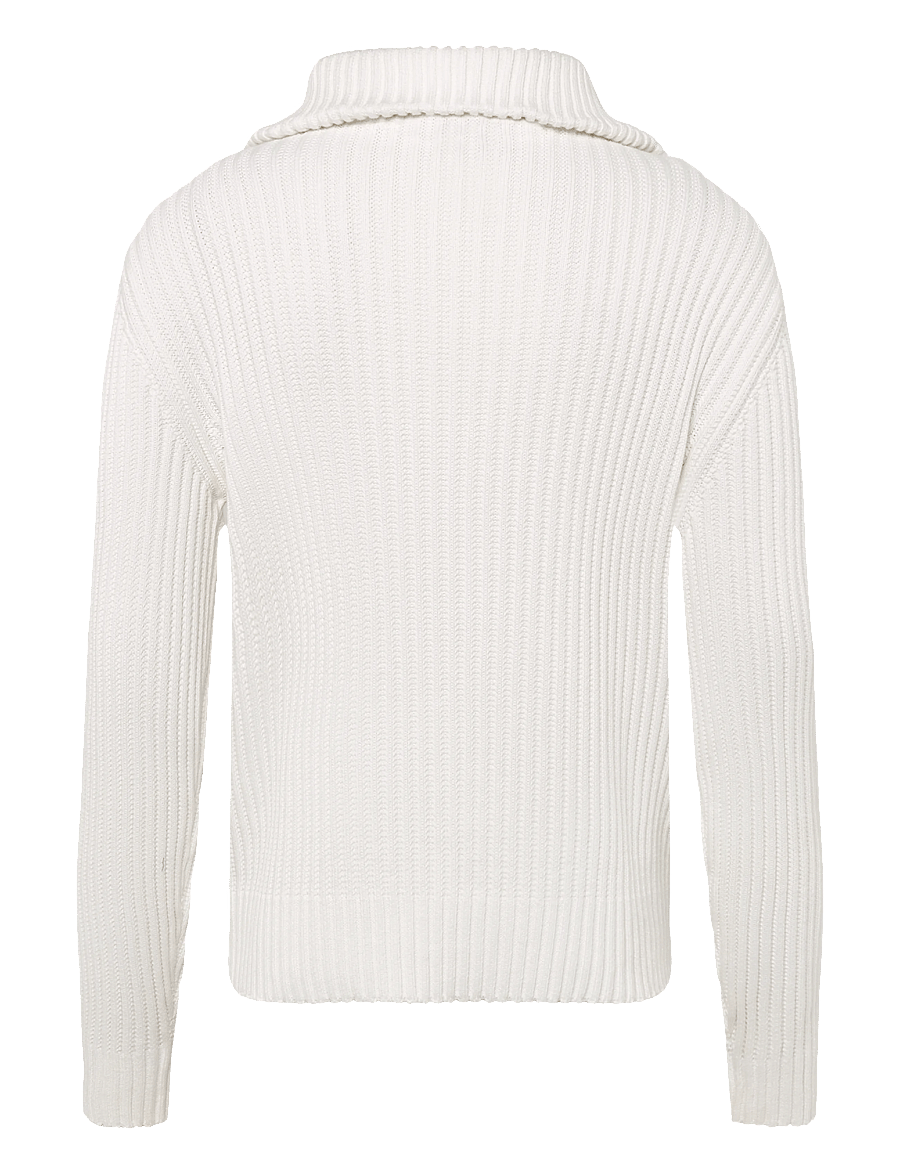 HUGO - Srithon - pullover mit halbem reißverschluss - natural - 1