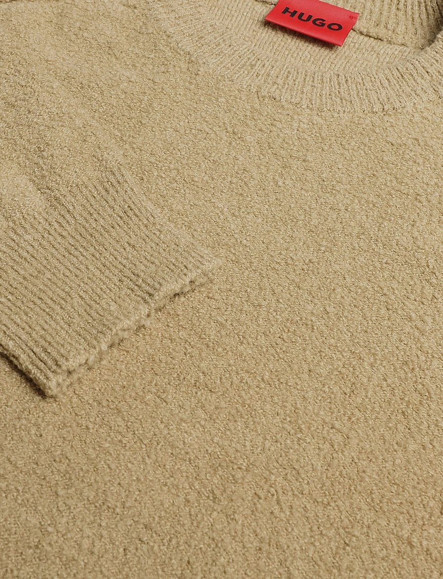 HUGO - San Christopher1 - rund hals - medium beige - 2