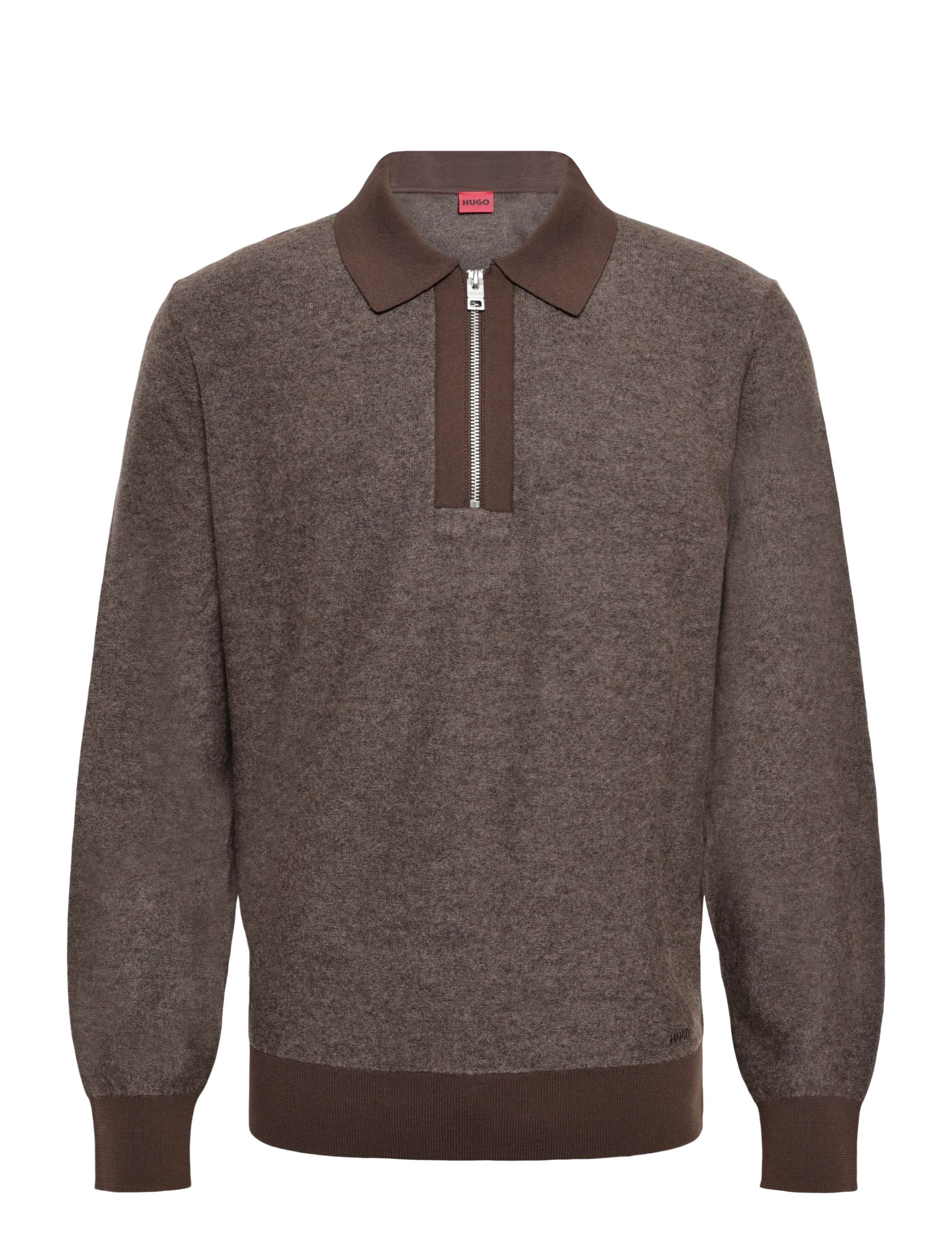 HUGO Solonin - Polostrik - BROWN OVERFLOW / brown
