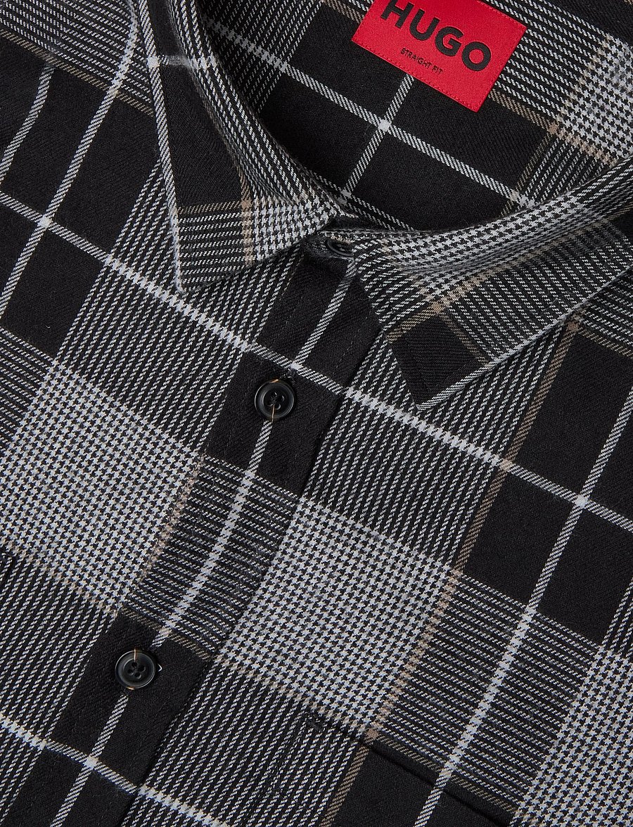 HUGO - Egrin - ruudulised särgid - black - 2
