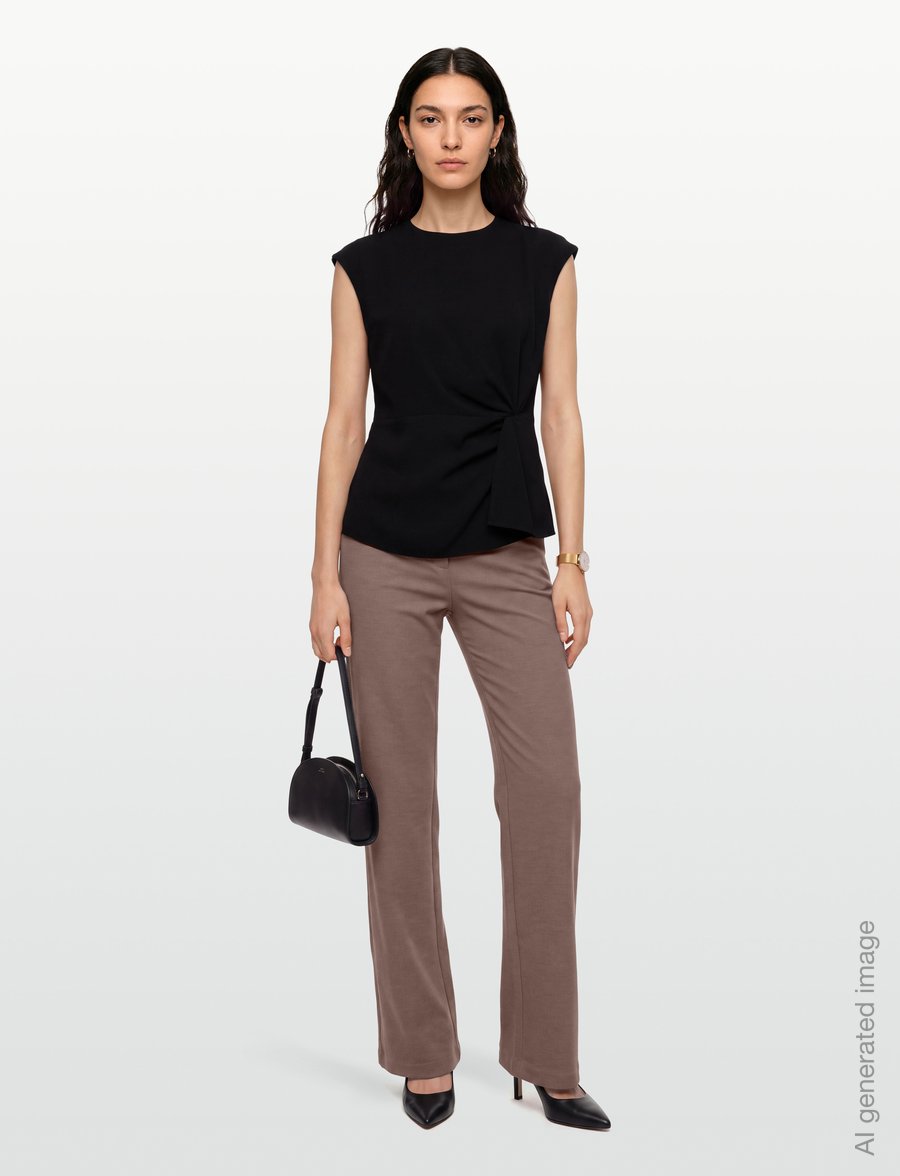 HUGO - Cathila - varrukateta pluusid - black - 0