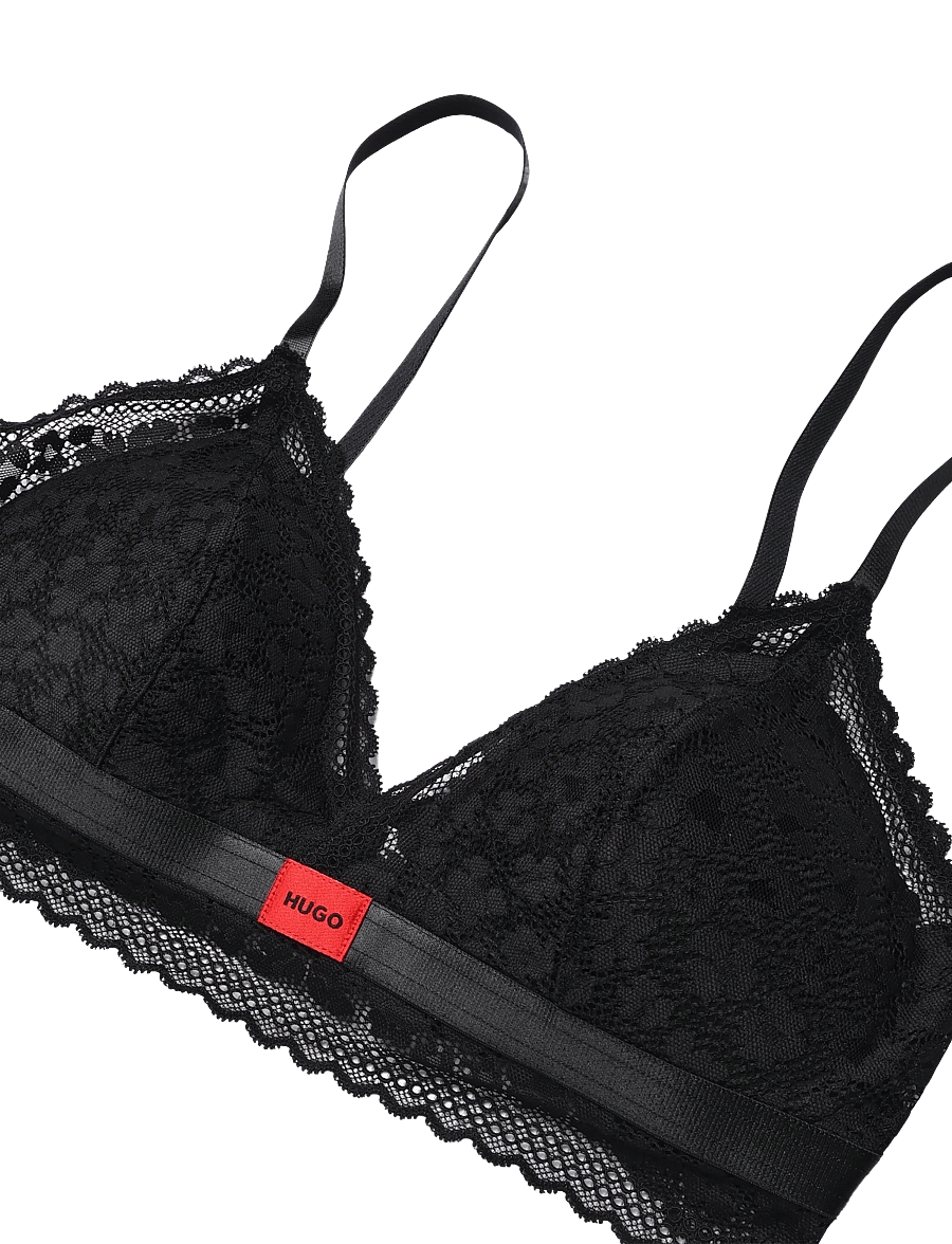 HUGO - SAVANA TRIANGLE P - bralette - black - 2